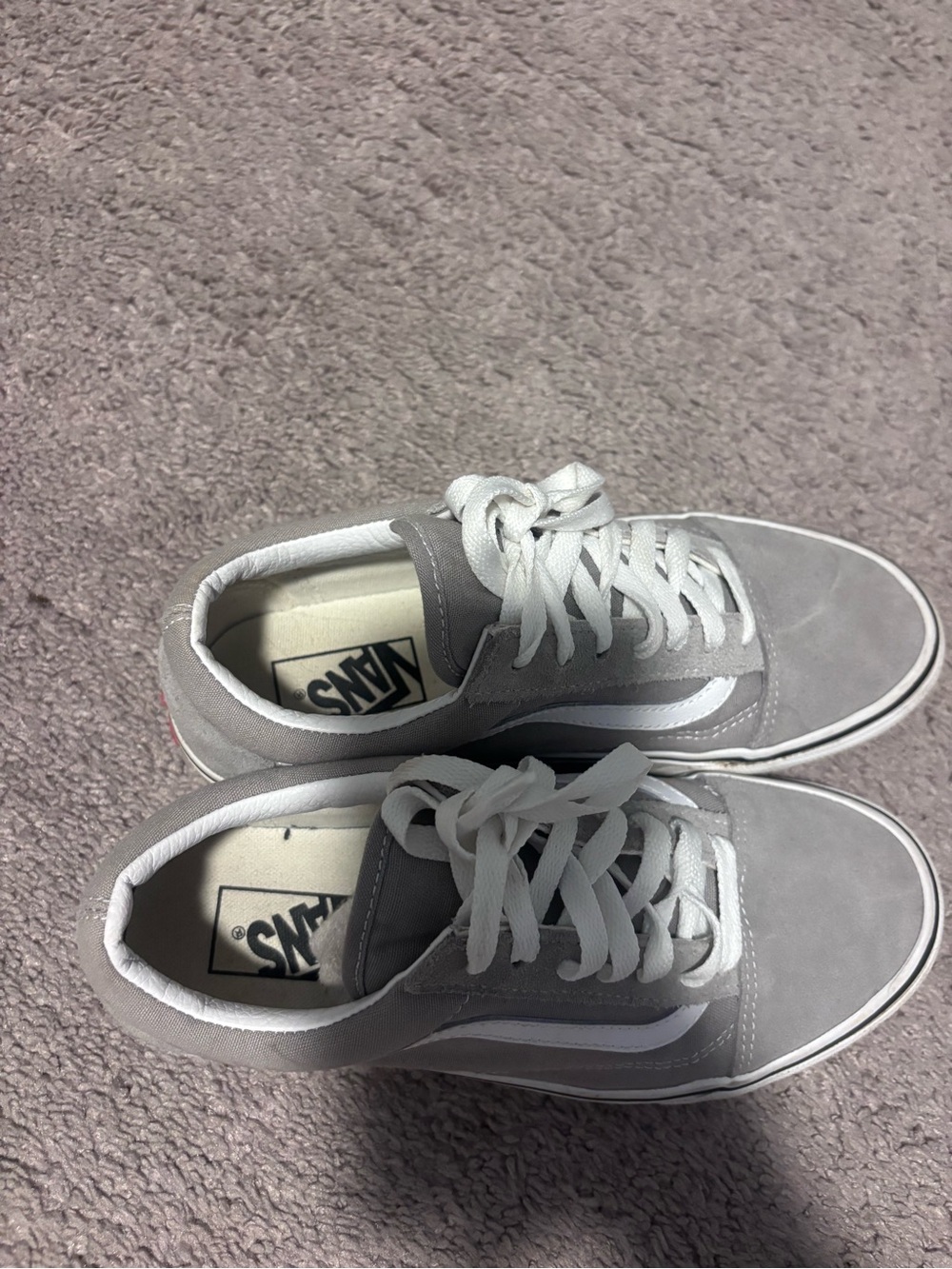 Vans Old Skool Suede Skate Shoes - Gray